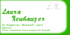 laura neuhauzer business card